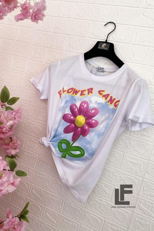 Тениска LFS Flower Gang White 8190