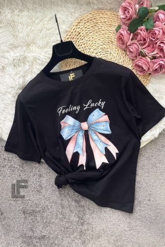 Тениска LFS Ribbon Black 9556