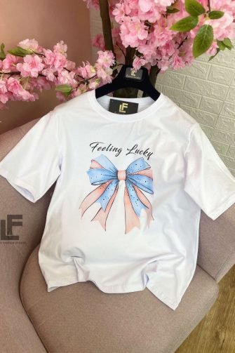 Тениска LFS Ribbon White 9557