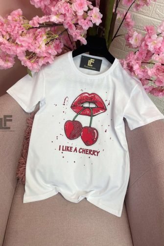 Тениска LFS Cherries White 9673