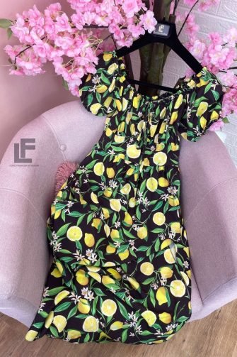 Рокля LFS Limoncelo Black 9675