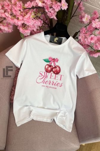 Тениска LFS Sweet Cherries White 9710