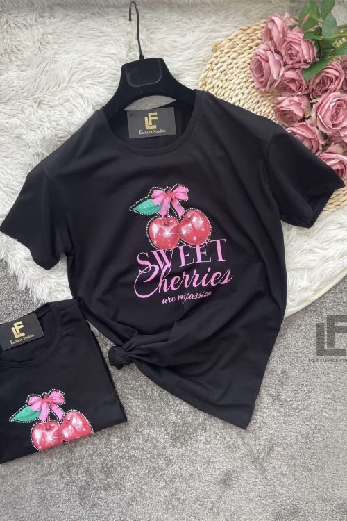 Тениска LFS Sweet Cherries Black 9711