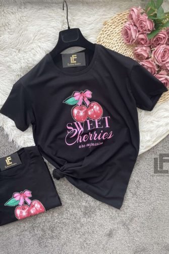Тениска LFS Sweet Cherries Black 9711