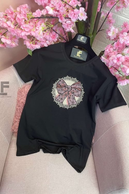 Тениска LFS Ribbon And Shine Black 9706