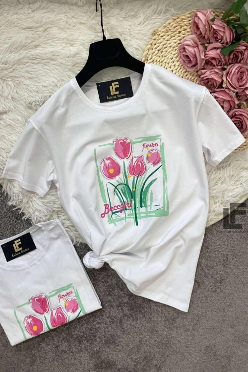Тениска LFS Floral Collection White 9792
