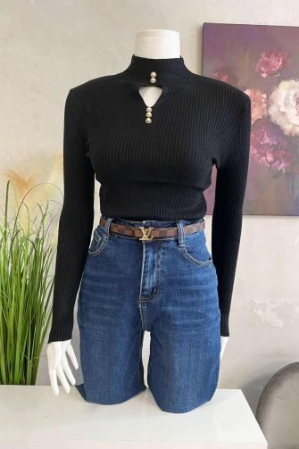 Блуза LFS Single Pearls Black 9985