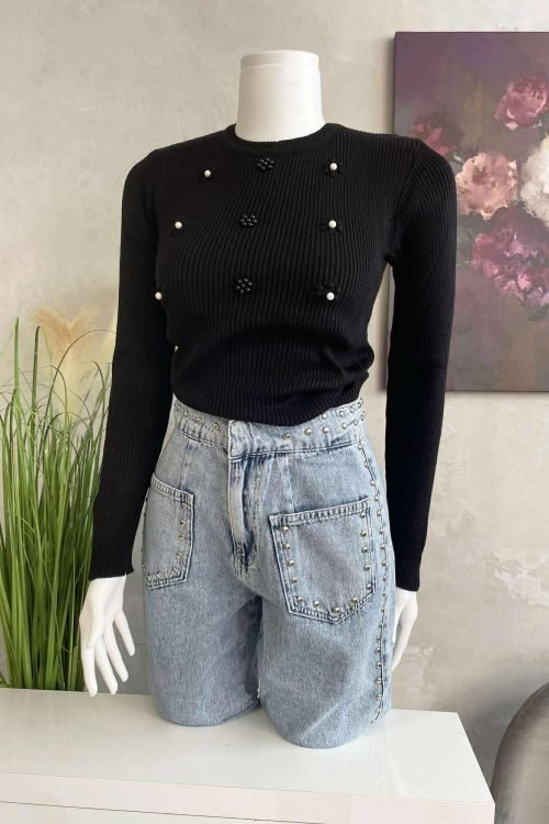 Блуза LFS Pearls and Shine Black 9983