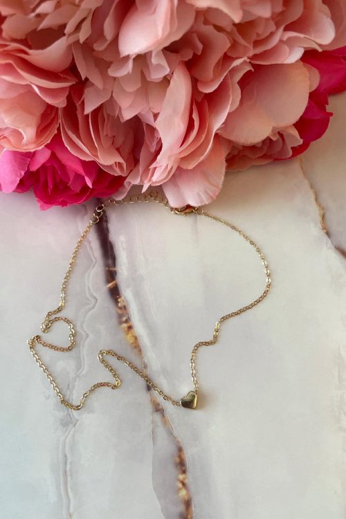 Колие LFS Simple Hearts Gold 0037