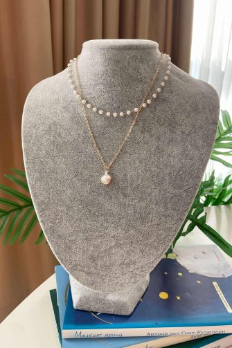 Двойно Колие LFS Simple Pearls 1114
