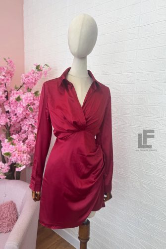Рокля LFS Satin Flow Red 1121